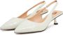 Cesare Gaspari Elegante Stiletto Heeled Pumps Off White Beige Dames - Thumbnail 3