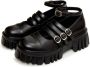 Cesare Gaspari Elegante Zwarte Mary Jane Loafers Black Dames - Thumbnail 3