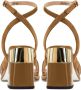 Cesare Gaspari Evelyn Blokhak Sandalen Beige Dames - Thumbnail 8