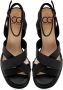 Cesare Gaspari Evelyn Blokhak Sandalen Zwart Black Dames - Thumbnail 5