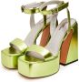 Cesare Gaspari Verhoogde Elegantie Sandalen Geel Green Dames - Thumbnail 3