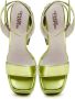 Cesare Gaspari Verhoogde Elegantie Sandalen Geel Green Dames - Thumbnail 5