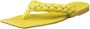 Cesare Gaspari Gele Open Teen Sandalen Yellow Dames - Thumbnail 3