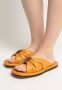 Cesare Gaspari Gele platte zool sandalen Yellow Dames - Thumbnail 2