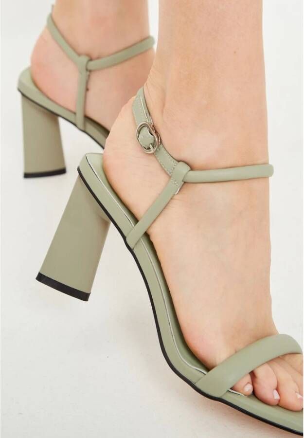 Cesare Gaspari Groene hoge hak sandalen Green Dames