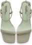 Cesare Gaspari Groene hoge hak sandalen Green Dames - Thumbnail 3