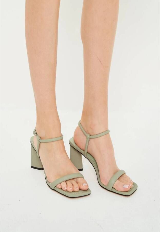 Cesare Gaspari Groene hoge hak sandalen Green Dames