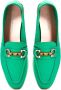 Cesare Gaspari Groene leren loafers Green Dames - Thumbnail 7