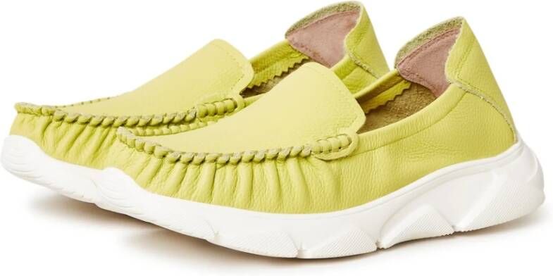 Cesare Gaspari Groene Platform Moccasins Alisa Green Dames