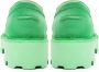 Cesare Gaspari Instap Suède Loafers Groen Green Dames - Thumbnail 9