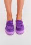 Cesare Gaspari Instap Suède Loafers Violet Purple Dames - Thumbnail 7