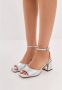 Cesare Gaspari Jewel Block Heels Sandals Aurora Gray Dames - Thumbnail 5