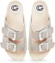 Cesare Gaspari Jewel Flat Sole Mules Gray Dames - Thumbnail 4