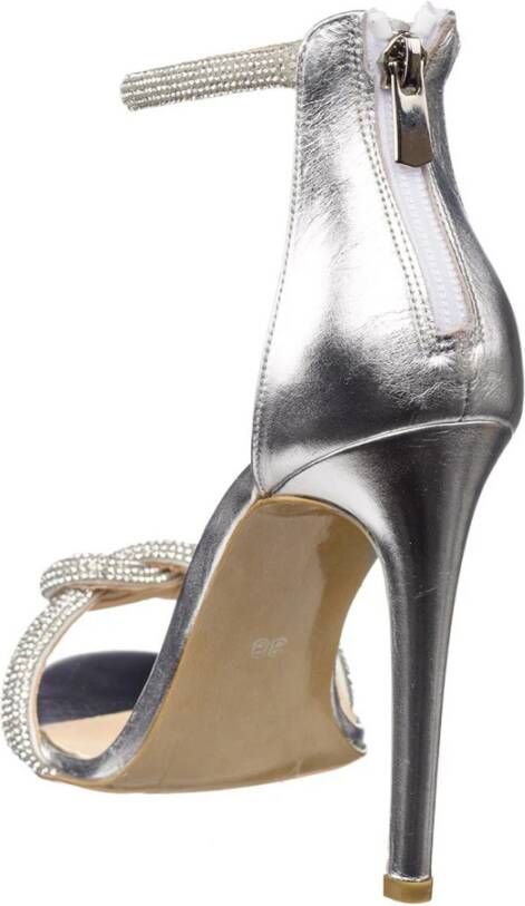 Cesare Gaspari Jewel High heel Sandals Silver Gray Dames