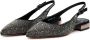 Cesare Gaspari Jewel Slingback Ballet Pumps Black Dames - Thumbnail 3