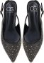 Cesare Gaspari Jewel Slingback Ballet Pumps Black Dames - Thumbnail 7