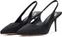 Cesare Gaspari Jewel Suede High Heeled Pumps Black Dames - Thumbnail 2