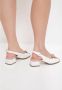 Cesare Gaspari Klassieke Blokhak Leren Sandalen White Dames - Thumbnail 8