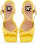 Cesare Gaspari Klassieke blokhak sandalen Geel Yellow Dames - Thumbnail 7