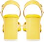 Cesare Gaspari Klassieke blokhak sandalen Geel Yellow Dames - Thumbnail 9