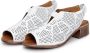 Cesare Gaspari Klassieke blokhak sandalen White Dames - Thumbnail 2