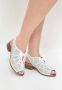 Cesare Gaspari Klassieke blokhak sandalen White Dames - Thumbnail 8