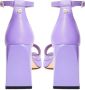 Cesare Gaspari Klassieke open teen hoge hak sandalen Lila Purple Dames - Thumbnail 9