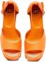 Cesare Gaspari Klassieke open teen hoge hakken sandalen Oranje Orange Dames - Thumbnail 6