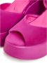 Cesare Gaspari Klassieke Plateausandalen Fuchsia Pink Dames - Thumbnail 7