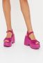 Cesare Gaspari Klassieke Plateausandalen Fuchsia Pink Dames - Thumbnail 9