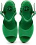 Cesare Gaspari Klassieke Plateausandalen Groen Green Dames - Thumbnail 5