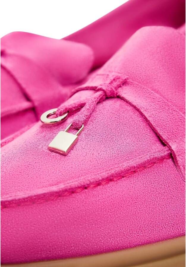 Cesare Gaspari Klassieke platte loafers Fuchsia Pink Dames