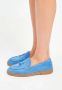 Cesare Gaspari Klassieke platte loafers Lichtblauw Blue Dames - Thumbnail 5