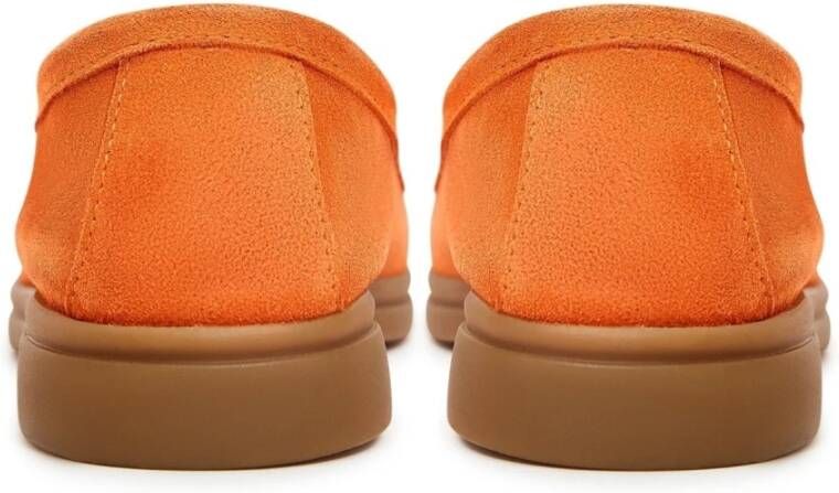 Cesare Gaspari Klassieke platte loafers Oranje Orange Dames