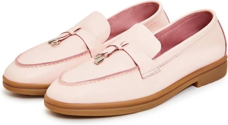 Cesare Gaspari Klassieke platte loafers Roze Pink Dames