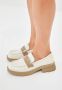 Cesare Gaspari Lakleren loafers Beige Dames - Thumbnail 5