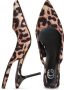 Cesare Gaspari Leopard High Heeled Pumps Brown Dames - Thumbnail 3