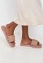 Cesare Gaspari Leren Ketting Sandalen Beige Dames - Thumbnail 10