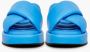 Cesare Gaspari Leren Plateau Muiltje Blauw Blue Dames - Thumbnail 6