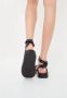 Cesare Gaspari Leren Plateau Sandalen Zwart Black Dames - Thumbnail 8