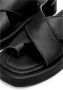 Cesare Gaspari Leren Plateau Sandalen Zwart Black Dames - Thumbnail 9