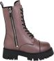 Cesare Gaspari Klassieke leren platform enkellaarsjes Bruin Brown Dames - Thumbnail 5