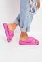 Cesare Gaspari Leren Platform Muiltje Fuchsia Pink Dames - Thumbnail 5