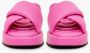 Cesare Gaspari Leren Platform Muiltje Fuchsia Pink Dames - Thumbnail 6