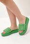 Cesare Gaspari Leren Platform Muiltjes Green Dames - Thumbnail 13