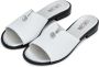 Cesare Gaspari Leren Urban Platform Hak Sandalen White Dames - Thumbnail 4