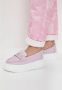 Cesare Gaspari Leren Urban Platform Loafers Roze Pink Dames - Thumbnail 5