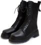 Cesare Gaspari Leren Veterschoenen Enkellaarsjes Zwart Black Dames - Thumbnail 3