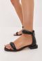 Cesare Gaspari Luxe Block Heel Sandalen Zwart Black Dames - Thumbnail 11