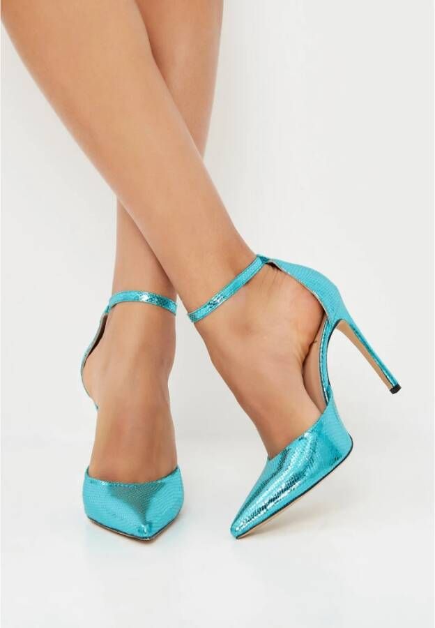 Cesare Gaspari Luxe hoge hakken pumps Blauw Blue Dames